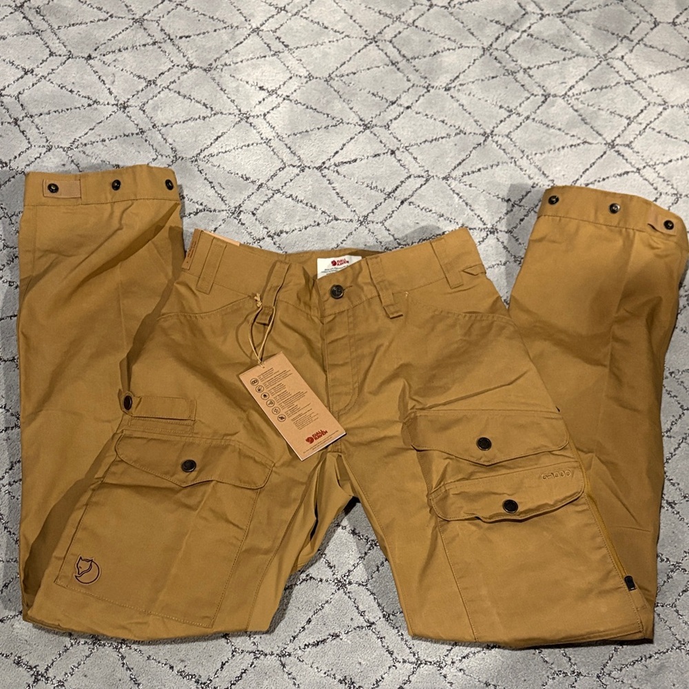 Fjallraven Brown Straight Leg Pants - Picture 2 of 9